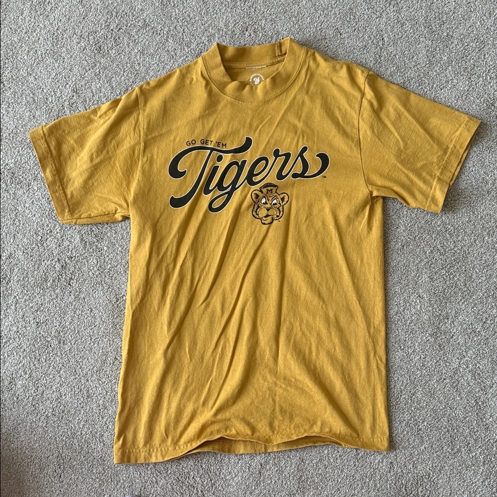 Tigers Graphic Tee - Mustard Yellow